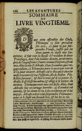 Sommaire du Livre vingtieme. - Livre vingtieme.