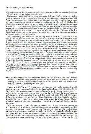271-273 [Rezension] Atlas zur Kirchengeschichte