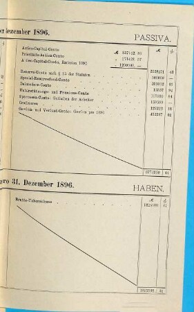 Geschäftsbericht der Mechanischen Seilerwarenfabrik Füssen. 1896. - 1897