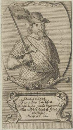 Bildnis von Dietrich, König der Sachsen