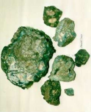 Schlacke aus einer Glashütte