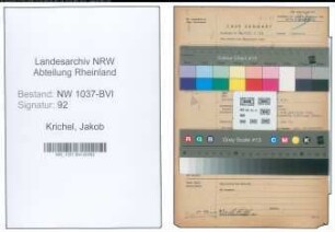 Entnazifizierung Jakob Krichel , geb. 00.00.0000 (Beamter)
