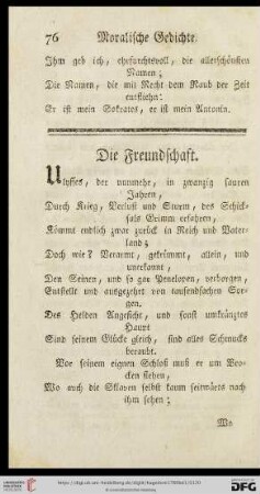 Die Freundschaft