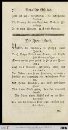 Die Freundschaft