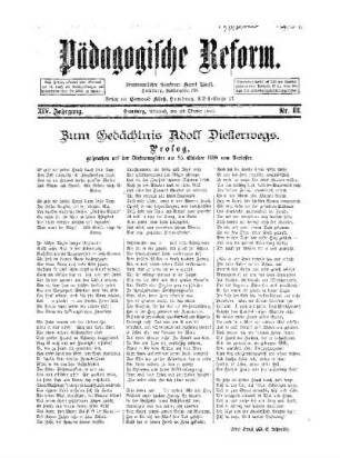 Zum Gedächtnis Adolf Diesterwegs : Proglog gesprochen auf der Diesterwegfeier am 25. Okotober 1890