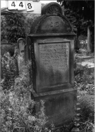 Grabstein 448 (Index: 100095315) Maße HxBxT: 141x49x17 cm: Grabstein 448