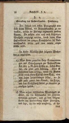 §. 2. Erweckung der Aufmerksamkeit. Fortsetzung.