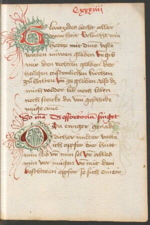 Fleuronnée-Initialen G und O