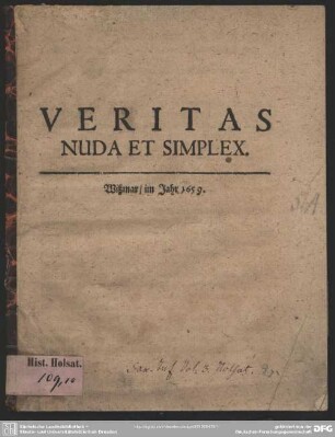 Veritas nuda et simplex
