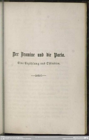 Der Bramine und die Paria
