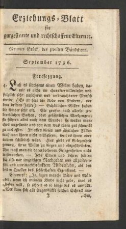 Neuntes Stück, des zweiten Bändchens