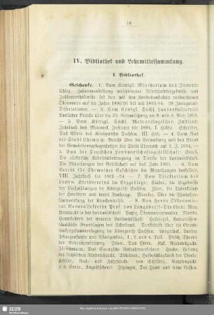 IV. Bibliothek und Lehrmittelsammlung