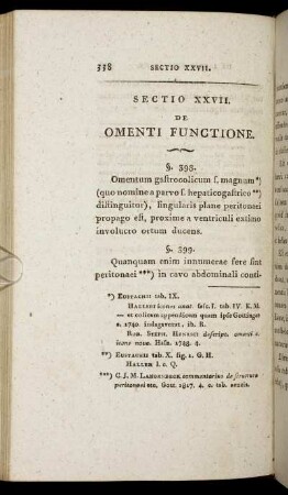 Sectio XXVII. De Omenti Functione