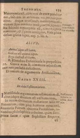 Caput XVIII. De dolo Testimoniorum.