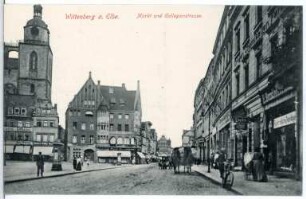 Wittenberg. Markt und Collegienstraße