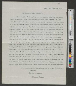 Brief an Werner von Melle