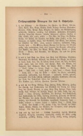 Orthographische Übungen für das 3. Schuljahr
