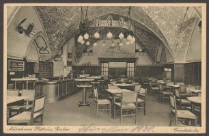 Ansichtskarte Münchner Hofbräu im Europahaus, Stresemannstraße [1/2]