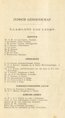 Naamlijst der leden