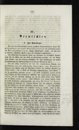 Zur Schulfrage