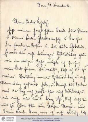 Brief vom 30.11.1906