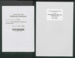 Benachteiligung des Freiherrn von Plettenberg zu Heeren bzw. des Konsistoriums der Reformierten Gemeinde bei der Teilung der Gemeinheitsländereien zu Heeren