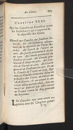 Chapitre XXXI. - XXXIV.