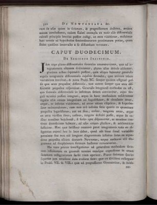 Caput Duodecimum. De Seribus Infinitis.