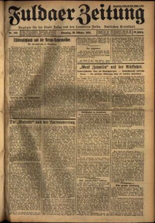 Ausgabe vom Dienstag, den 30. Oktober 1928.