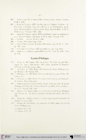 Louis-Philippe (No. 990 - 1031)