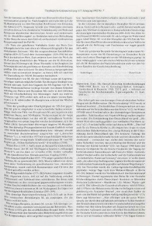 522-523 [Rezension] Murtorinne, Eino, Die finnisch-deutschen Kirchenbeziehungen 1940 - 1944