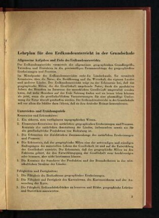 Unterrichts- und Erziehungsziele