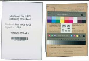 Entnazifizierung Wilhelm Walther , geb. 31.05.1902 (Maler)