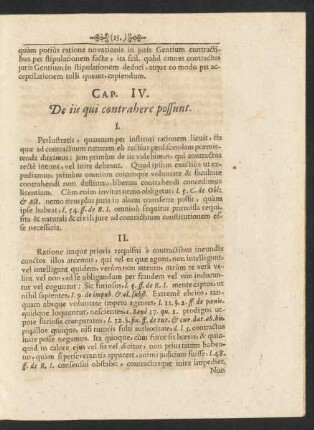 Cap. IV. De iis qui contrahere possunt.