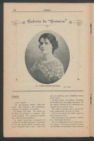 [Retrato de] Srta. Elena Guanes Molinas
