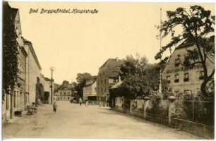 Bad Gottleuba-Berggießhübel, Hauptstraße : Bad Gottleuba-Berggießhübel. Hauptstraße