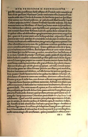 D. Erasmi Roterodami Paraphrasis In Evangelium secundum Ioannem : ad illustrissimu[m] principem Ferdinandvm