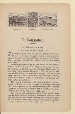 V. Volksleben
