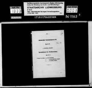 Württembergischer Staatshaushaltsplan 1938 (Druck)