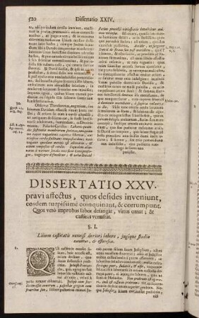 520-549, Dissertatio XXV.