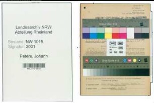 Entnazifizierung Johann Peters , geb. 05.12.1904 (Kaufmann)