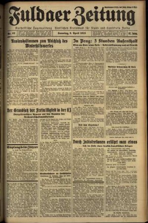 Ausgabe vom Samstag, den 06. April 1935.