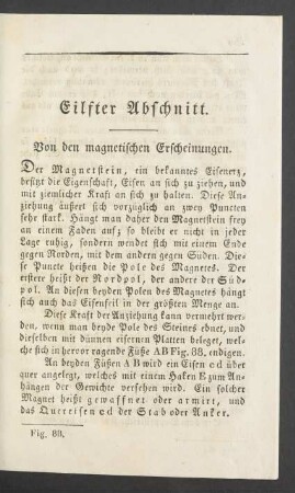 Eilfter Abschnitt. Von den magnetischen Erscheinungen.