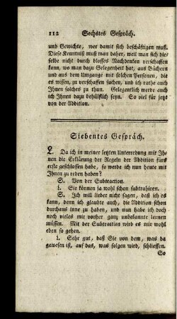 Siebentes Gespräch.