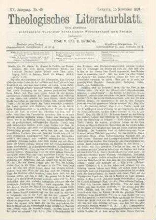 529-531 [Rezension] Wahle, Gustav Fr., Die vier ersten biblischen Briefe des Apostels Paulus ihrem Inhalt und Plan nach