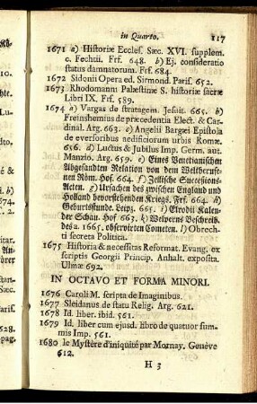 In Octavo Et Forma Minori.