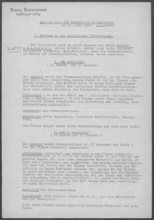 Amstetten: Inspektionsbericht 1952