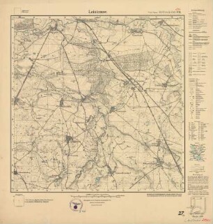 2144 (alte Nr.: 761) Leistenow, Meßtischblatt (4cm - Karte)