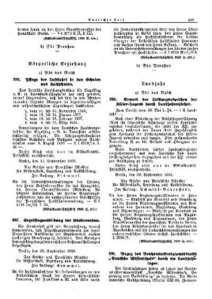 Pflege der Luftfahrt in den Schulen und Hochschulen : [Körperliche Erziehung] ; [Für das Reich] ; [Amtliche Erlasse] ; [Amtlicher Teil]