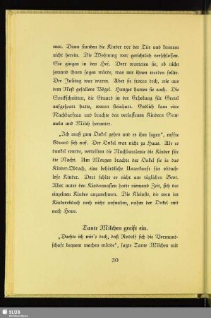 Tante Milchen greift ein